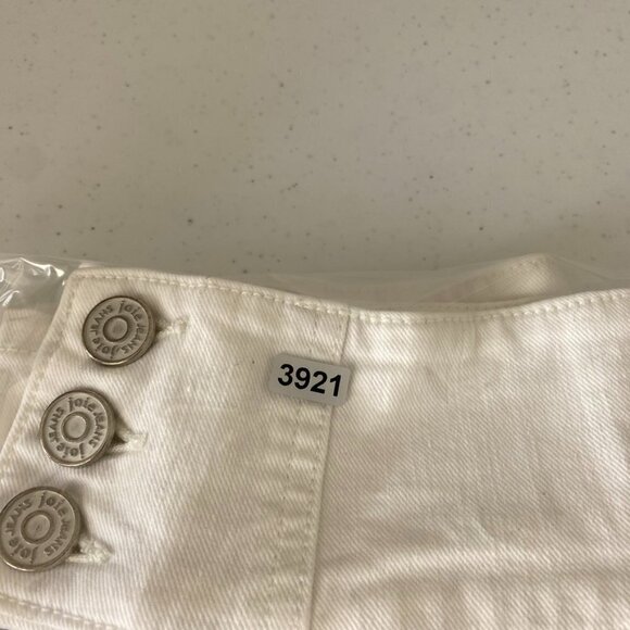 Joie Laurelle High Rise Ankle Button Fly White Denim Jeans Womens 25 Ankle Crop - Picture 7 of 7